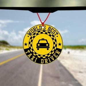 世界最高のタクシー運転手型カーエアフレッシュナー - 楽しい車内アクセサリー