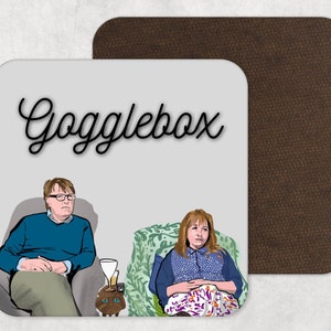 Giles and Mary Gogglebox Coaster - Home and Living - Keuken en eetkamer - Drank- en barbenodigdheden - TV - Oh Nutty - Gogglebox Gifts
