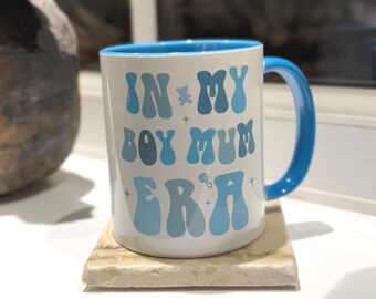 In My Boy Mum Era 11oz Mug - Gift for New Mum - Mum to Be - Expecting Mum Gift - new baby boy - Gift for her - Boy Mum Gift - Fun Gift Idea