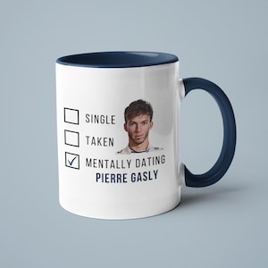 Mug Pierre Gasly Rencontres mentales - Fan de Pierre Gasly - Fan de F1 - Cadeau pour elle - Formule 1 Gasly - Pilote de course Gasly - Père Noël secret