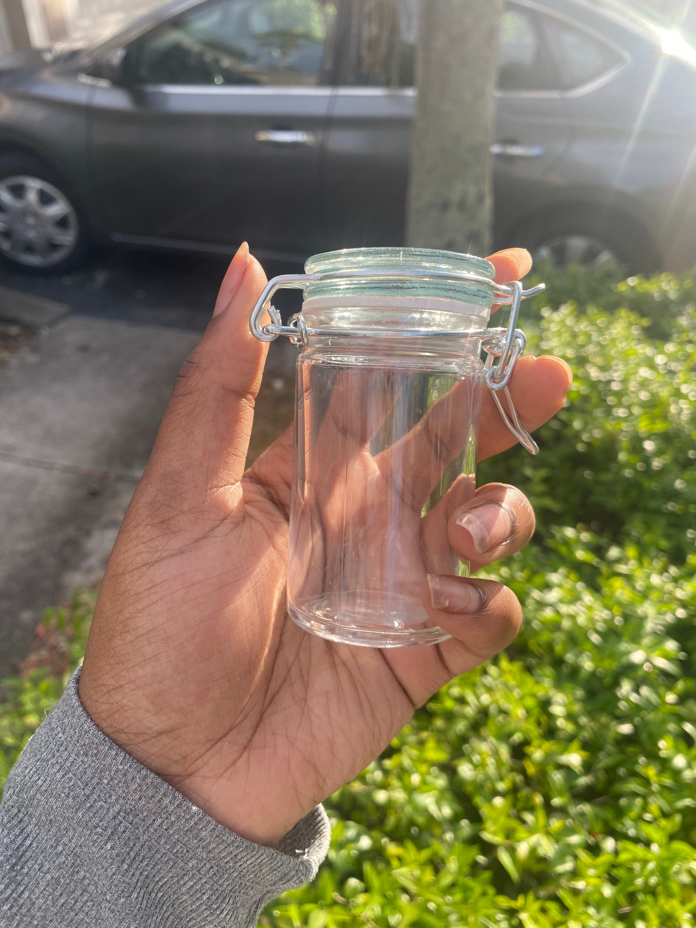 Stash jar smell proof clear Etsy
