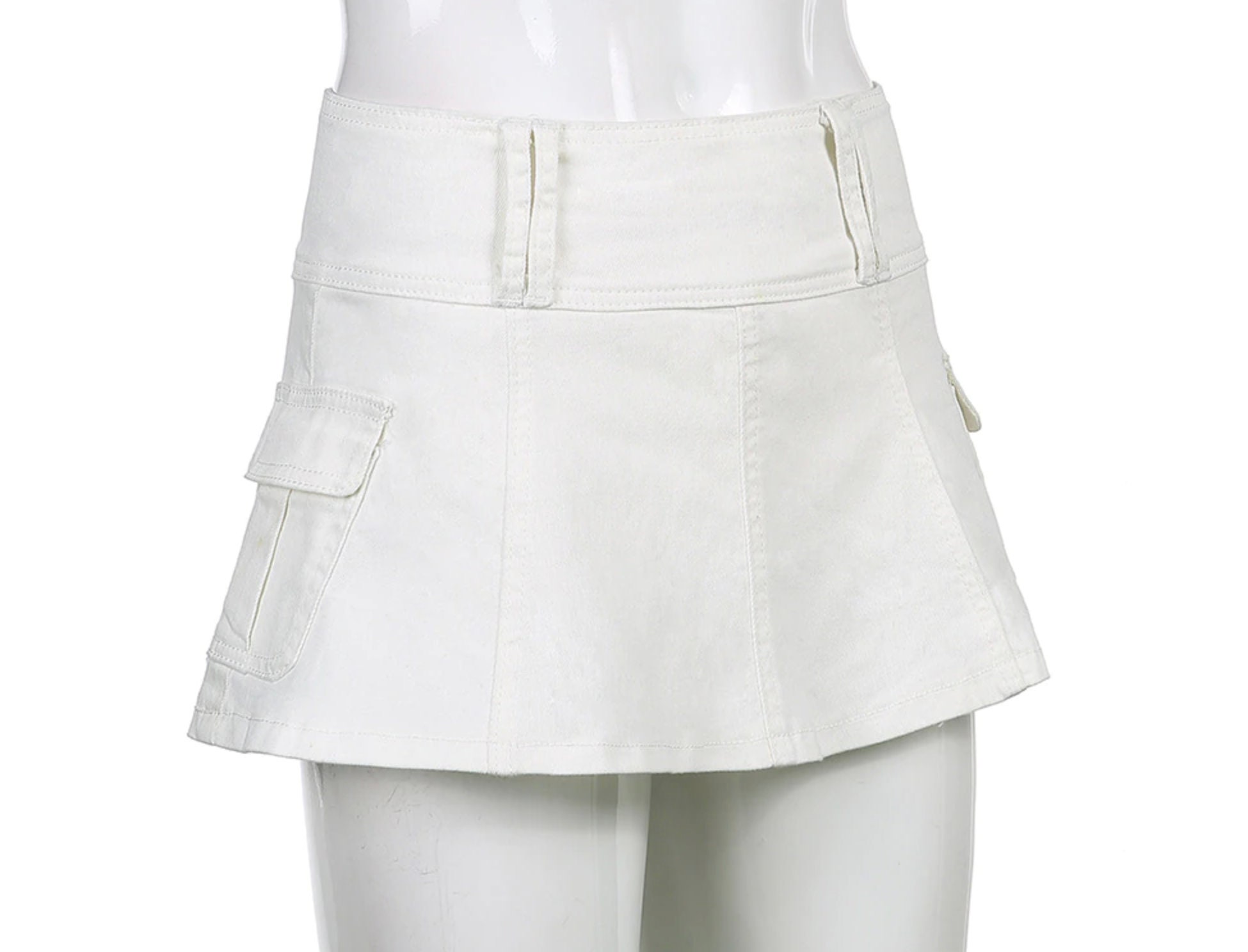Y2k Low Waisted Cargo Mini Skirt - Etsy