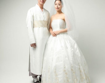 Couple Hanbok (Reception Dress) Rental, 커플한복, 리셉션 드레스 한복 렌탈