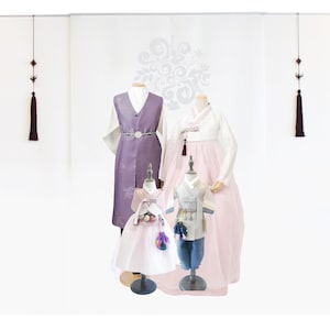 Royal Dol Hanbok Set, Dohl, Family Hanbok Set, Dojabi, Dolbagy, 돌한복 렌탈, 가족한복 렌탈, 한복