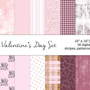 St. Valentine's Day Digital Scrapbooking, Instant Download, Hi-res ...