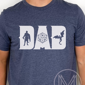 Dungeon Daddy Shirt, DnD Dad Tee, D&D Gift for Fathers Day, Dungeons and Dragons Gift, Fantasy TTRPG Shirt, Dungeon Master Birthday Gift