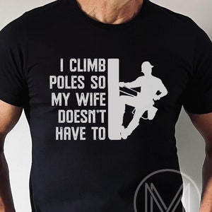 Camiseta de liniero, camiseta divertida de electricista liniero, camiseta de trabajador de línea, regalo para liniero, linieros eléctricos, esposa de liniero, regalo de liniero imagen 1