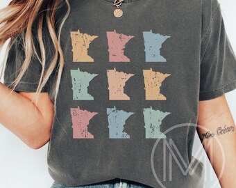 Minnesota Gift Shirt, Minnesota  State Gift, Minnesota  Womens Apparel, Family Vacation Shirt, Up North TShirt, Minnesota  Birthday