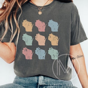 Wisconsin Gift Shirt, Wisconsin State Gift, Wisconsin Womens Apparel, Family Vacation Shirt, Up North TShirt, Wisconsin Birthday