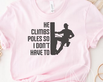 Camiseta de esposa de liniero, regalo divertido de liniero, camiseta de esposa de liniero, camiseta de novia de liniero, regalo para esposa de liniero, esposa de línea eléctrica, sudadera de liniero
