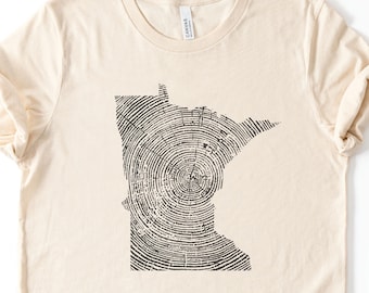 Minnesota State Shirt, Pine Tree Tee, Minnesota Vintage Gifts, Matching Family Vacation Souvenirs, Lake Life TShirt, Up North T-Shirt
