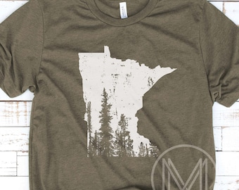 Minnesota T-Shirt Gifts, Vintage Minnesota Sweatshirt Fan Gifts | Unisex Crewneck Womens Tee