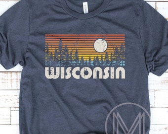 Wisconsin TShirt, Wisconsin Gift, Wisco TShirt, Wisconsin State, Up North TShirt, Nature Tee, Camping T Shirt, Family Vacation Shirt