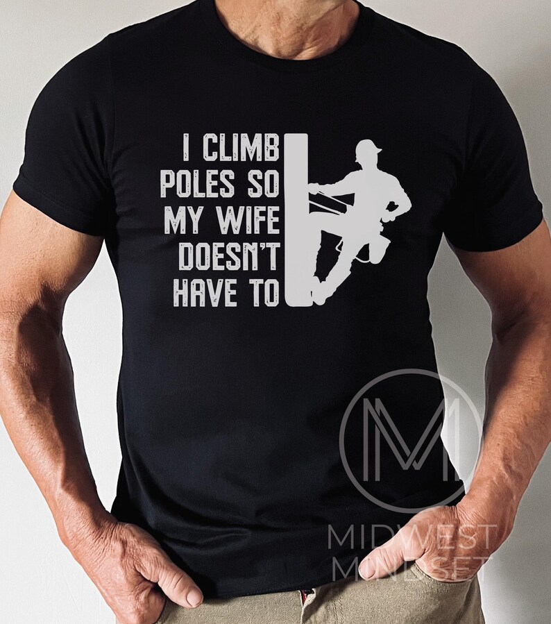 Camiseta de liniero, camiseta divertida de electricista liniero, camiseta de trabajador de línea, regalo para liniero, linieros eléctricos, esposa de liniero, regalo de liniero imagen 1