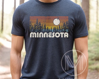 Minnesota T Shirt, Minnesota Gift, Retro Shirt, Vintage MN Tee, State TShirt, Up North Shirt, Family Vacation, Cabin Gift