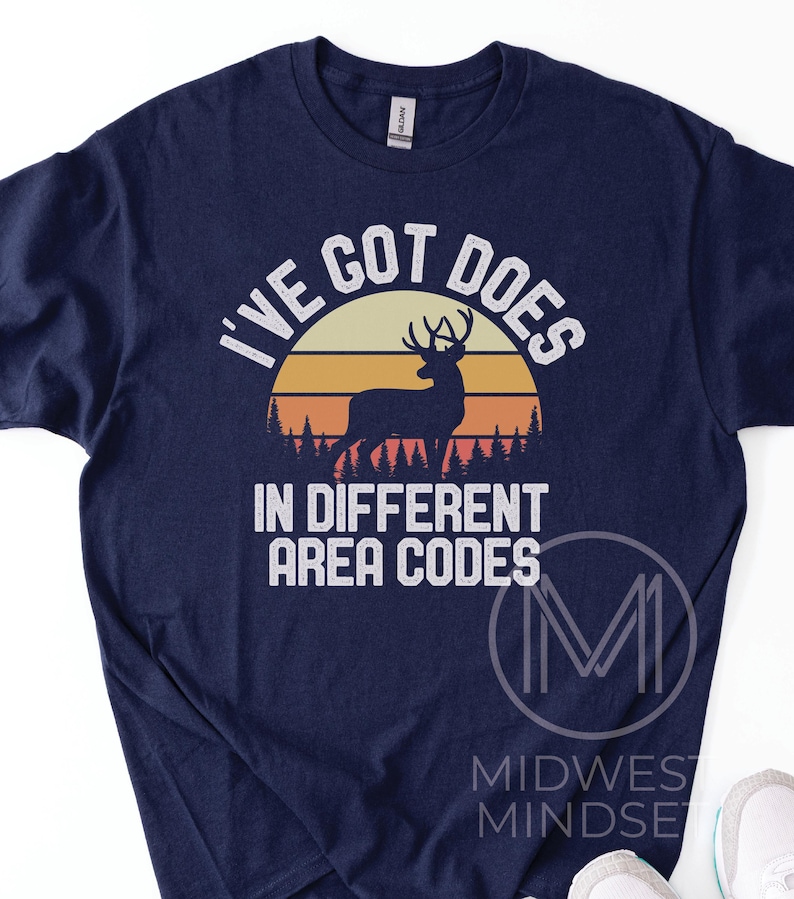 Funny Deer Hunting Shirt, Archery Shirt, Bowhunting Tee, Gift for Hunter, Deer Hunting Gift, Deer Head Antlers, Fathers Day, Grandpa Dad Navy