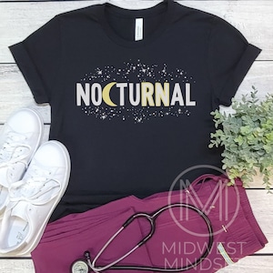 Night Shift Nurse Shirt for Nocturnal Nurse Registered Nurse Gift for Funny Nurse T Shirt ICU Nurse Sweatshirt NOC Shirt ICU Nurse