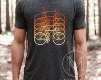 Retro Bicycle T-Shirt, Biking Gift, Cycling Apparel
