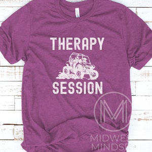 UTV Shirt Side by Side TShirt Therapy Session Tee Funny SXS Tee SXS T-Shirt Mudding TShirt 4x4 Offroading Matching Shirts UtV Gift