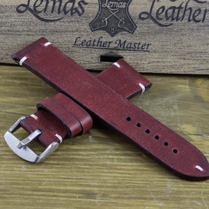 Handmade Custom Leather  Watch Strap Band