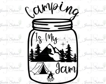 Free Free Camping Is My Jam Svg 916 SVG PNG EPS DXF File