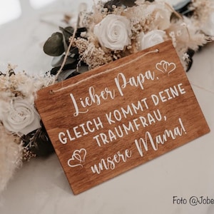 Blumenmädchen Holzschild personalisiert