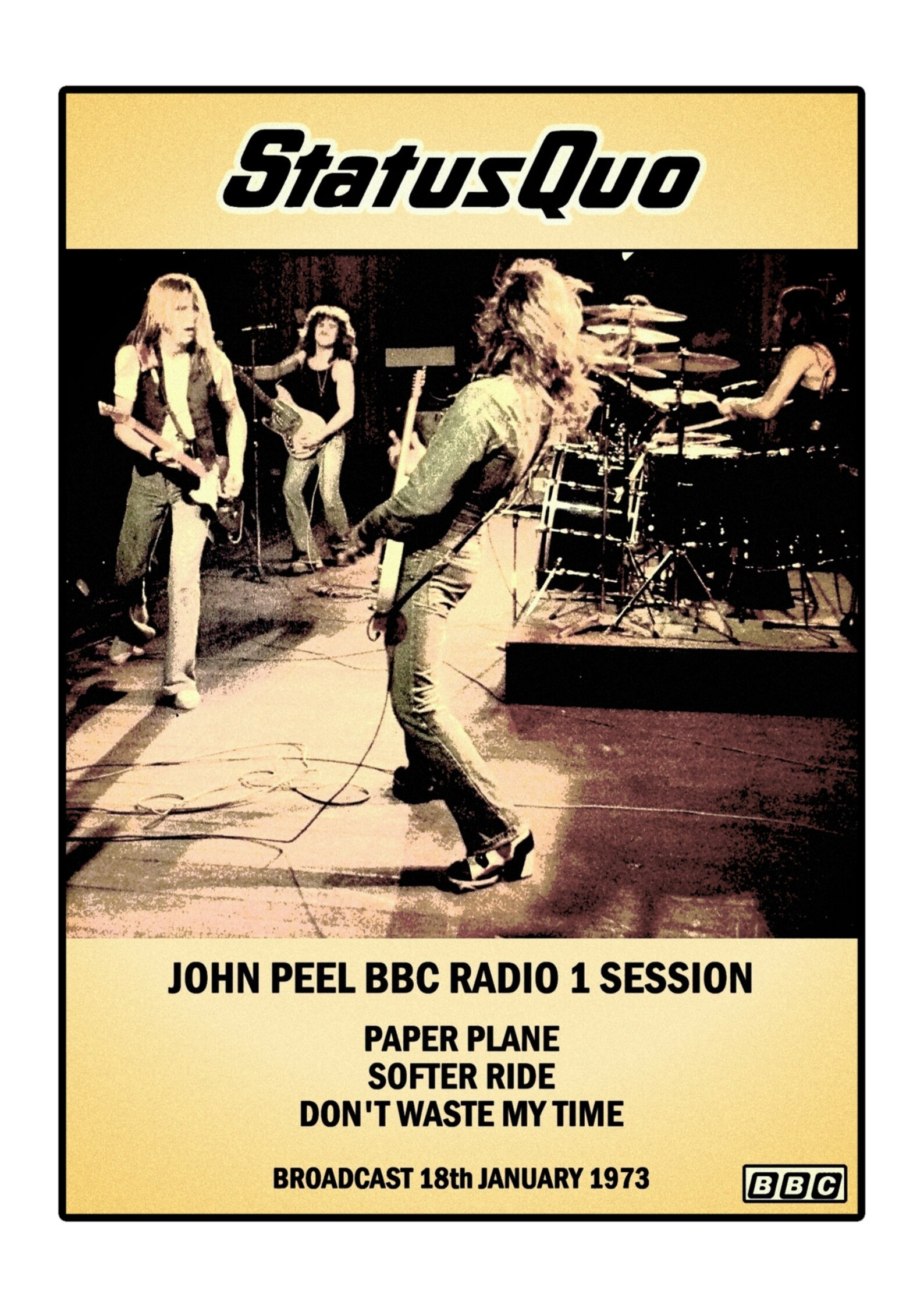 10 x Status Quo Poster Prints. Classic Rock. Rock Music. Etsy