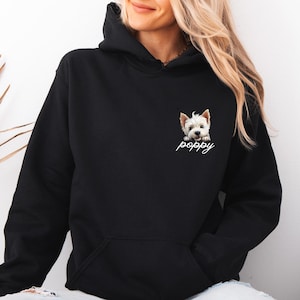 Anpassad hundtröja, hundnamnströja, personlig hundtröja, mors dag-presenttröja, hundälskare-tröja, söt hundmamma-tröja