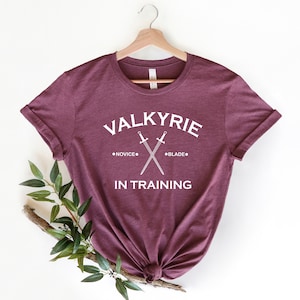 Valkyrie in Training Shirt, A Court Of Thorns And Roses Shirt, Sarah J Maas Night Court Bookish Shirt, ACOTAR Gift, ACOSF Shirt, Book Lover