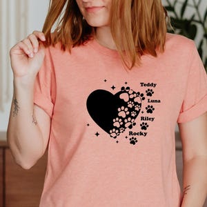 Custom Dog T-Shirt, Dog Owner Gift, Dog Mum TShirt, Dog Lover Tee, Dog Shirt, Dog Mama Gift, Personalised Dog, Funny Dog Shirt, Mother Shirt image 4