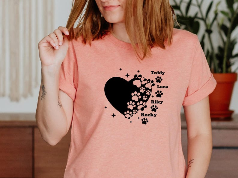 Custom Dog T-Shirt, Dog Owner Gift, Dog Mum TShirt, Dog Lover Tee, Dog Shirt, Dog Mama Gift, Personalised Dog, Funny Dog Shirt, Mother Shirt image 4