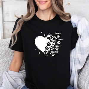 Custom Dog T-Shirt, Dog Owner Gift, Dog Mum TShirt, Dog Lover Tee, Dog Shirt, Dog Mama Gift, Personalised Dog, Funny Dog Shirt, Mother Shirt image 3