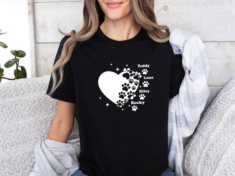Custom Dog T-Shirt, Dog Owner Gift, Dog Mum TShirt, Dog Lover Tee, Dog Shirt, Dog Mama Gift, Personalised Dog, Funny Dog Shirt, Mother Shirt image 3