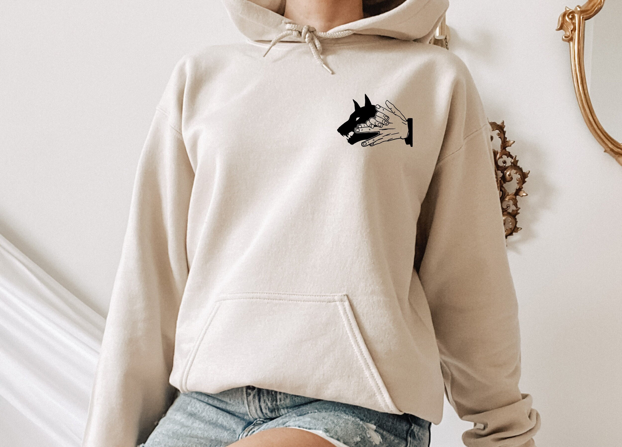 Divine Dogs Hoodie, Jujutsu Kaisen Jumper, Kaisen Anime Pullover, JJK Manga Hoodie, Megumi Minimalist Top, Funny Jujutsu Hoodie