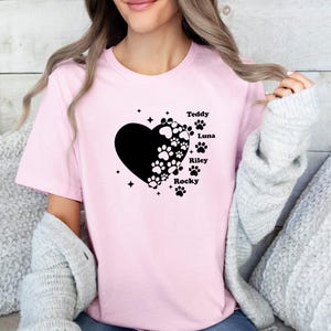 Custom Dog T-Shirt, Dog Owner Gift, Dog Mum TShirt, Dog Lover Tee, Dog Shirt, Dog Mama Gift, Personalised Dog, Funny Dog Shirt, Mother Shirt image 2