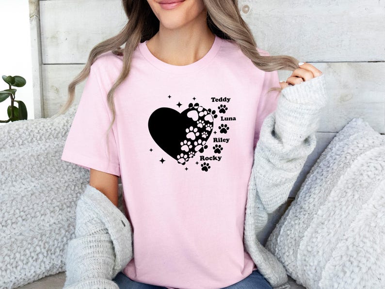 Custom Dog T-Shirt, Dog Owner Gift, Dog Mum TShirt, Dog Lover Tee, Dog Shirt, Dog Mama Gift, Personalised Dog, Funny Dog Shirt, Mother Shirt image 2