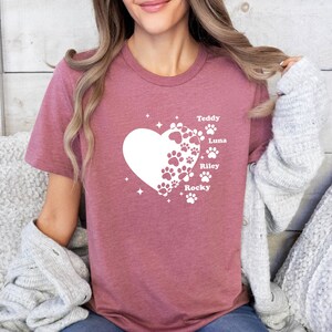 Custom Dog T-Shirt, Dog Owner Gift, Dog Mum TShirt, Dog Lover Tee, Dog Shirt, Dog Mama Gift, Personalised Dog, Funny Dog Shirt, Mother Shirt image 6