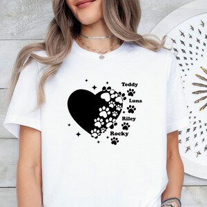 Custom Dog T-Shirt, Dog Owner Gift, Dog Mum TShirt, Dog Lover Tee, Dog Shirt, Dog Mama Gift, Personalised Dog, Funny Dog Shirt, Mother Shirt image 1