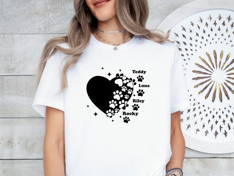 Custom Dog T-Shirt, Dog Owner Gift, Dog Mum TShirt, Dog Lover Tee, Dog Shirt, Dog Mama Gift, Personalised Dog, Funny Dog Shirt, Mother Shirt image 1