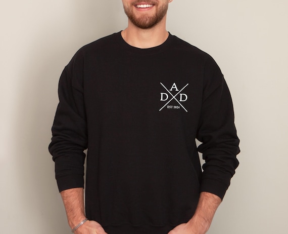 Personalised Dad Sweatshirt, Dad Date Sweater, Custom Father