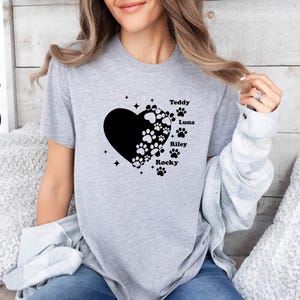 Custom Dog T-Shirt, Dog Owner Gift, Dog Mum TShirt, Dog Lover Tee, Dog Shirt, Dog Mama Gift, Personalised Dog, Funny Dog Shirt, Mother Shirt image 5
