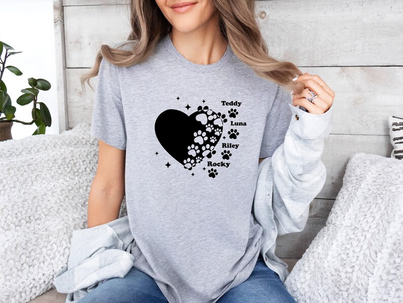 Custom Dog T-Shirt, Dog Owner Gift, Dog Mum TShirt, Dog Lover Tee, Dog Shirt, Dog Mama Gift, Personalised Dog, Funny Dog Shirt, Mother Shirt image 5