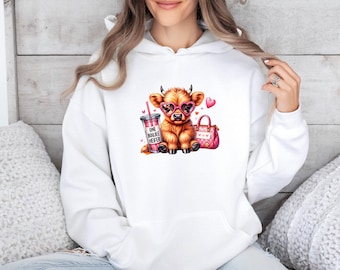 Sweat à capuche vache, Pull vache des Highlands, Cadeaux pour les amoureux des vaches, Sweat à capuche vache humoristique, Pull cowgirl, Sweat à capuche vache enfant, Cadeaux vache, Sweat à capuche pour les amoureux des vaches, Haut vache