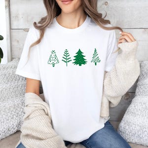 Christmas Pine Tree Shirt, Xmas Trees T-Shirt, Happy New Year Tshirt, Christmas Party Tee, Pine Trees TShirt, Funny Xmas T Shirt, Xmas Shirt