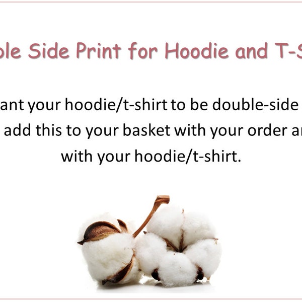 Double Side Print Coupon für T-Shirt, Hoodie, Sweatshirt, Tasche und Schürze