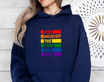 Pride-hoody, hoodie LGBT-vlag, Pride Month-trui, LGBT-cadeau minnaar, Love Is Love-hoodie, Gay Pride-top, Pride Month-cadeau, lesbische trui