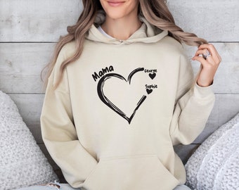 Custom Mum Hoodie, Mummy Hoodie, Mothers Day Gift, Personalised Mama Hoodie, New Mum Hoodie, Mama Jumper, Mum Birthday Gift, Mama Gifts