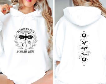 Sweat à capuche Fourth Wing, Sweat à capuche Bookish, Pull Acotar, Sweat à capuche Lecture, Cadeau pour les amoureux des livres, Produits dérivés Fourth Wing, Sweat à capuche Club de lecture, Pull Basgiath