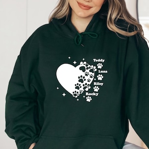 Dog Lover Hoodie, Custom Dog Name Jumper, Cute Dow Pullover, Dog Mum Hoodie, Dog Lover Jumper, Personalised Dog Top, Dog Name Jumper image 7