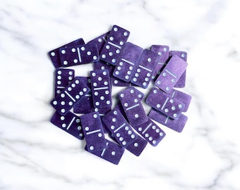 Color Changing Resin Dominoes: Double Six Set, Handmade